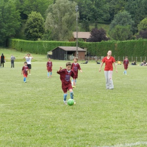 Les joueurs en pleine action